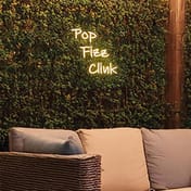 31cm LED Low Voltage Neon Wall Sign - Pop Fizz Clink
