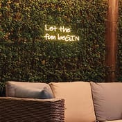 38cm LED Low Voltage Neon Wall Sign - Let the fun beGIN