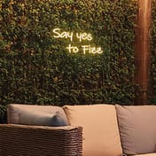 42cm LED Low Voltage Neon Wall Sign - Say yes to Fizz