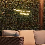 45cm LED Low Voltage Neon Wall Sign - There╔s no place like home