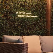 67cm LED Low Voltage Neon Wall Sign - A Little party never kil anyone