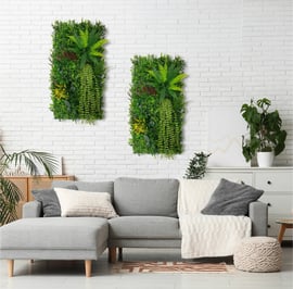 50cm x 100cm Alina Artificial Living Wall x 2