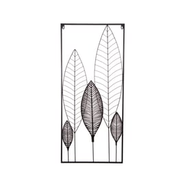 1m x 45cm Arboretum Black and Rustic Brown Decorative Wall Art