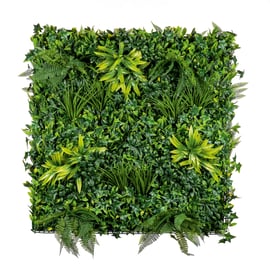 1x1m Artificial Living Wall Dracaena Ivy and Fern
