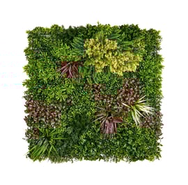 1x1m Artificial Living Wall Gardenia and Fern
