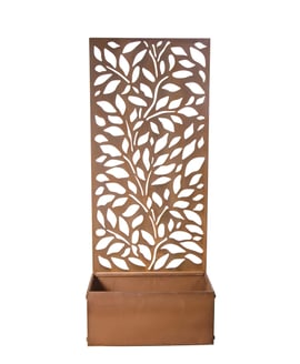 1.1m Patina Screen Leaves Design Planter