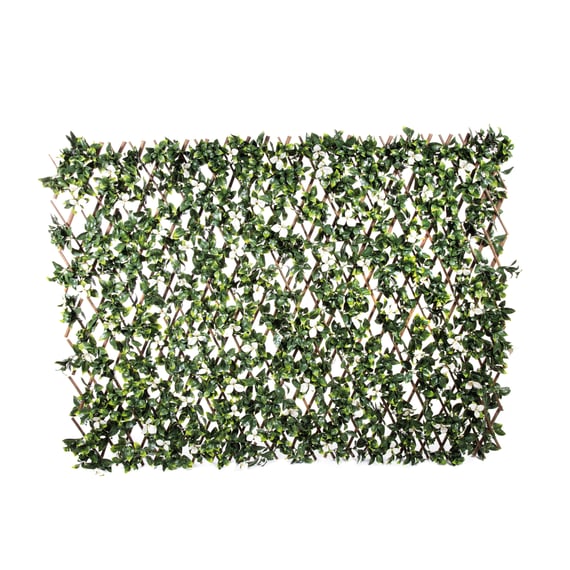 1.3m Willow Trellis Artificial White Gardenia