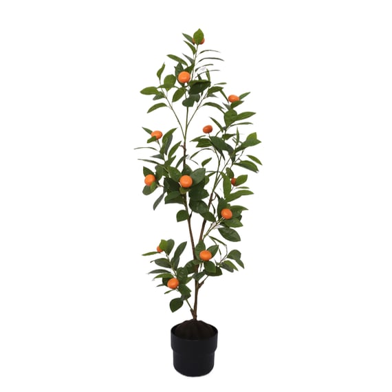 1m Artificial Natural Feel Plant with 12 Oranges