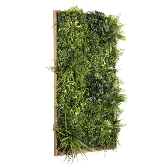 1m x 50cm Artificial Living Wall Art in Frame Dawn Burst