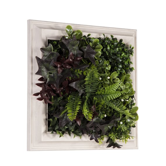 33x33cm Artificial Living Wall Art in Frame Eden Spring
