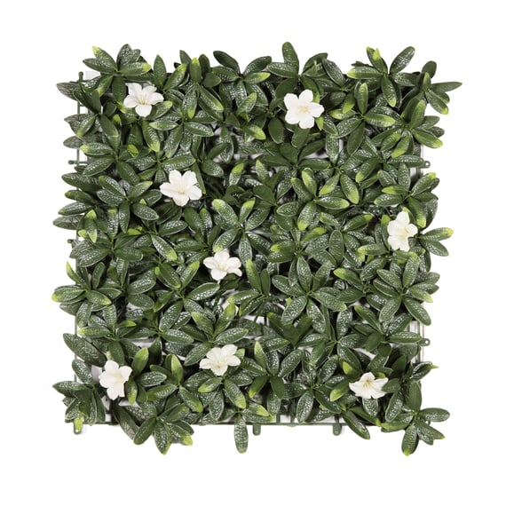 50x50cm Artificial Living Wall White Azalea