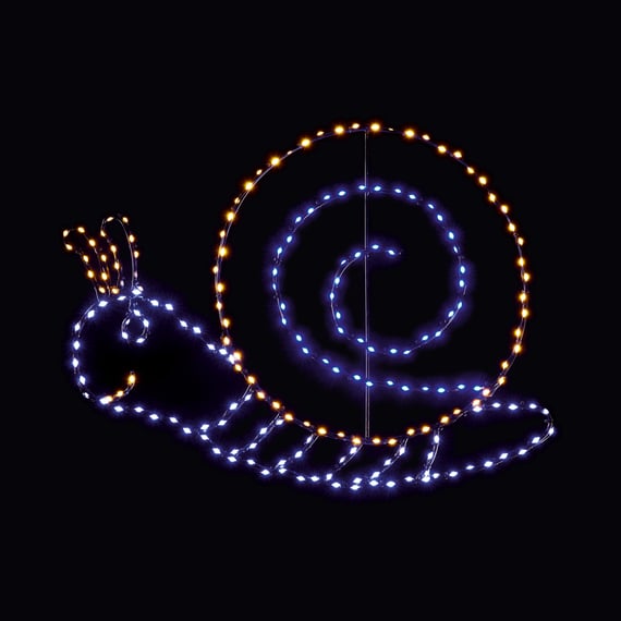 60cm 218 LED Low Voltage Lit Snail Motif